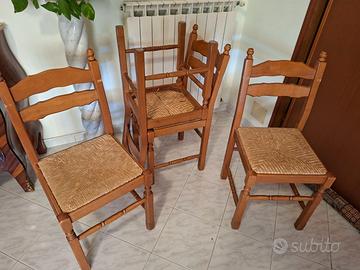 4 sedie in legno Lube