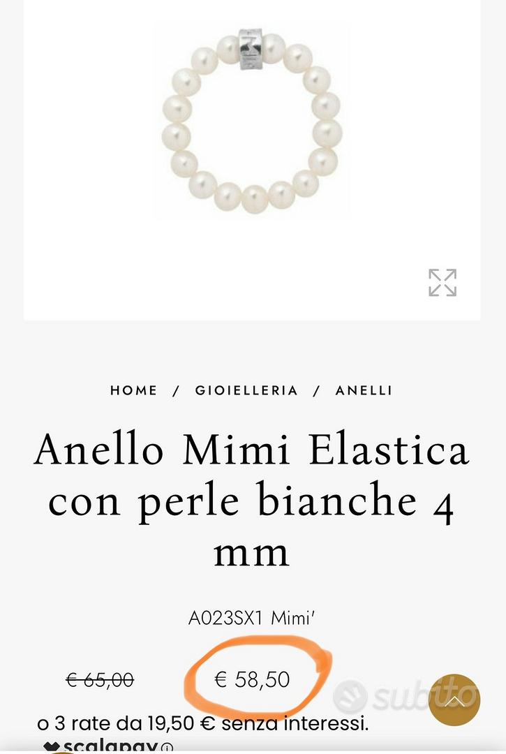 Anelli Perle Mimi Prezzi Bracciale E Anello Mimi In Perle Vere