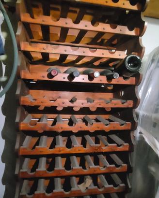 Cantinetta portabottiglie componibile in Legno