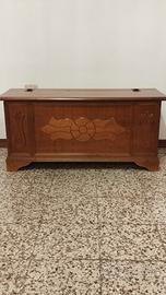 Cassapanca in legno massello stile classico
