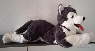 Cane lupo peluche grande