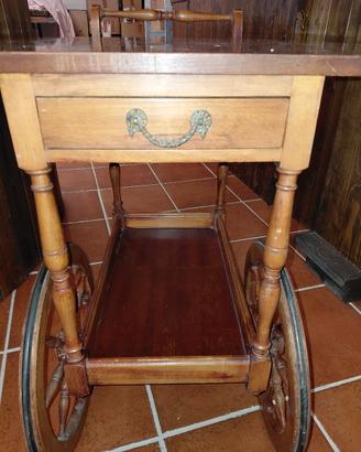 Carrello bar vintage da restaurare anni 50