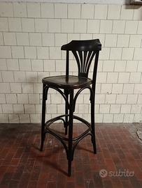2 sgabelli alti stile Thonet