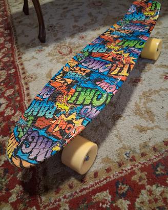 Skateboard mini cruiser Mandelli colori pop art