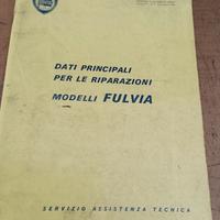 MANUALE TECNICO ORIGINALE LANCIA FULVIA 