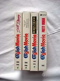 4 Film VHS in lingua originale inglese
