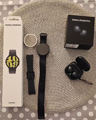 samsung buds 2 pro + smartwatch galaxy 6 44mm 