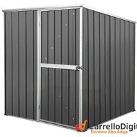 Box giardino lamiera acciaio 175x185 grigio scuro