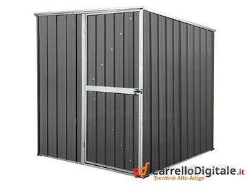 Box giardino lamiera acciaio 175x185 grigio scuro