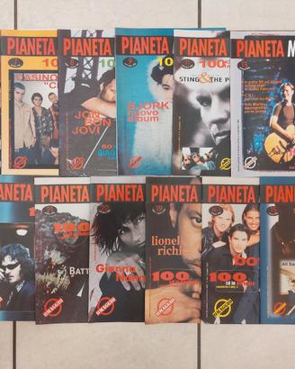 Set di 13 numeri di Pianeta Musica 1997-1999