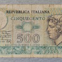 Banconota 500 Lire “Mercurio”