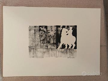 Maurizio Carloni china su carta 36.5 x 50