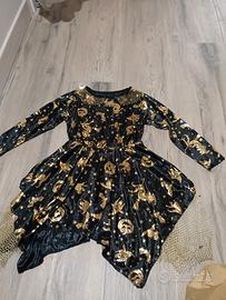 vestito strega carnevale  2 3 anni