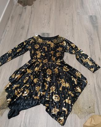 vestito strega carnevale  2 3 anni