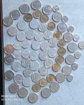serie di monete conio LIRA