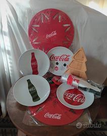 set kit magico natale 2023 coca cola piatti