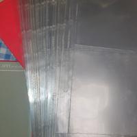 35 schede trasparenti x + raccoglitore bolaffi 