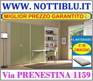 Letto a Scomparsa JERRY 1p + MATERASSO OMAGGIO