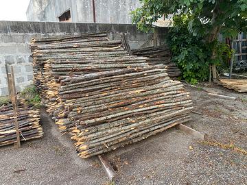 Pali in legno di castagno
