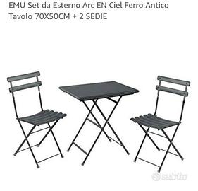 EMU Set tavolino e sedie da giardino/terrazzo