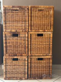 Branas Ikea contenitori in vimini