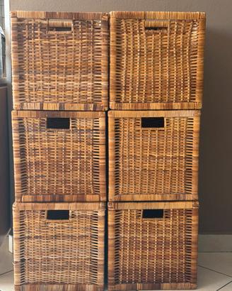 Branas Ikea contenitori in vimini