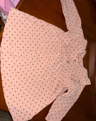 Vestito chicco rosa bimba 12 mesi