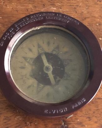 Bussola nautica vintage E. Vion Paris