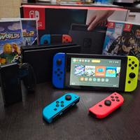 Nintendo Switch + 4 giochi e 4 joycon