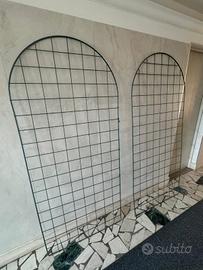 2 archi griglie/reticolati per rampicanti