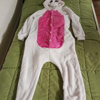 Costume/Pigiama peluche Unicorno 125cm