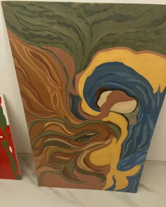 Dipinto originale acrilico su legno 50x80