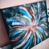 Quadro dipinto a mano con colori acrilici