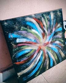 Quadro dipinto a mano con colori acrilici