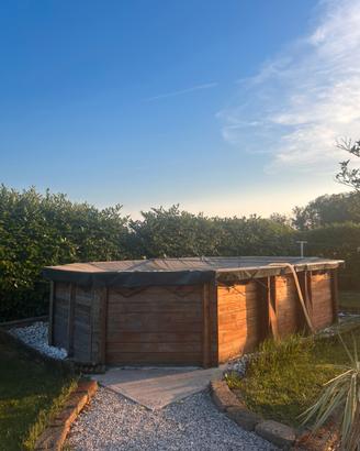 Piscina fuori terra in legno Gre Safran