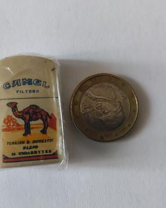 Mini accendino benzina vintage beige marchio noto
