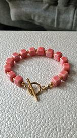 Bracciale fatto a mano con ceramica artigianale