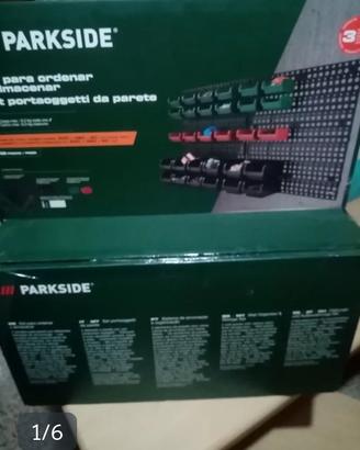 parkside set portaoggetti da parete nuovo 
