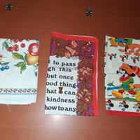 3 Strofinacci Canovacci Lino Cotone Disney Irlanda