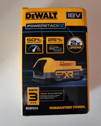  Batteria DeWalt POWERSTACK 18V 1.7Ah DCBP034