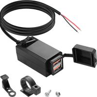 Caricatore USB per moto, 5 V, 2,1 A, impermeabile