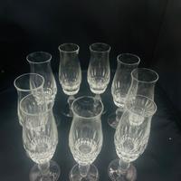 10 bicchieri cristallo per spumante Art Déco
