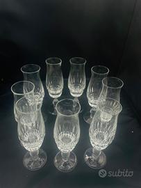 10 bicchieri cristallo per spumante Art Déco