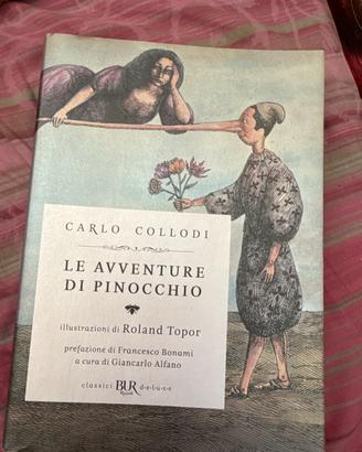 libro "Le avventure di Pinocchio" con ikkustraz
