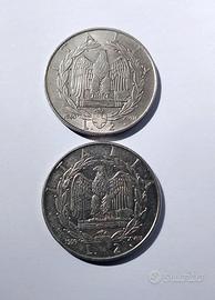 2 monete 2 Lire Impero del Regno d'Italia 1939/40