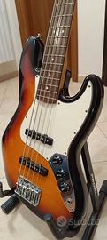 Fender jazz bass 5 corde.