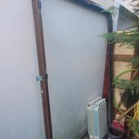 Porta Finestra Doppia Anta Alluminio Effetto Legno
