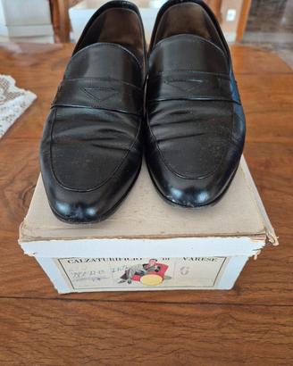 Scarpe in cuoio nero anni 80-90 taglia 40