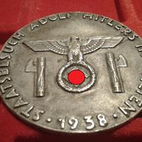 Distintivo NSDAP Visita Roma 1938 GERMANIA