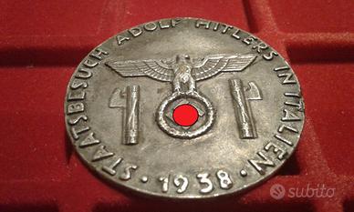 Distintivo NSDAP Visita Roma 1938 GERMANIA
